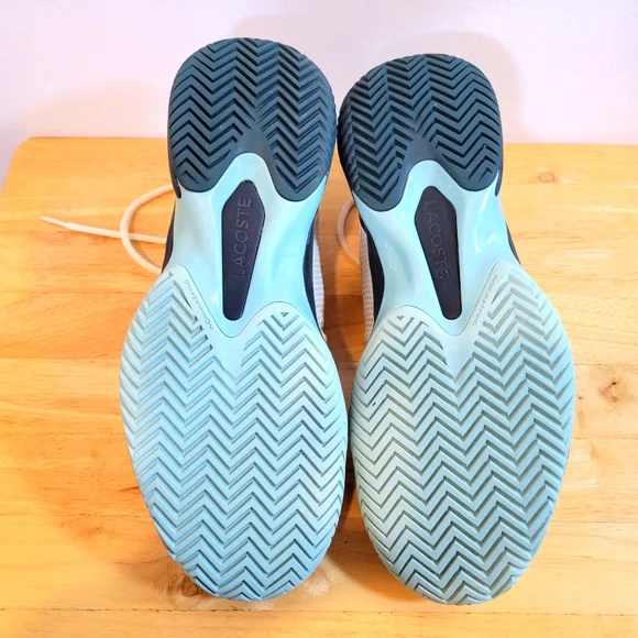 Lacoste Cream and Black Athletic Shoes - Picture 10 of 12